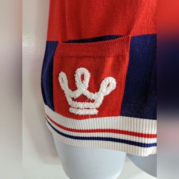 Louis castel color block zippered vest size 95 - Picture 7 of 8